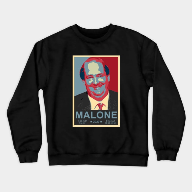 Kevin Malone 2020 Presidential Candidate Crewneck Sweatshirt by felixbunny